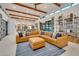Open concept living room with a comfortable sectional sofa at 23325 S 132Nd St, Chandler, AZ 85249