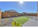 Landscaped backyard with artificial turf and gravel at 9515 E Rainbow Ave, Mesa, AZ 85212