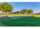 Outdoor bocce ball court surrounded by grass and trees at 2101 S Meridian Rd # 172, Apache Junction, AZ 85120