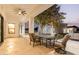 Relaxing patio featuring a dining table and comfortable seating at 22474 S 199Th Cir, Queen Creek, AZ 85142