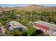 Aerial view showing a community park with basketball and skate areas at 4512 W Stoneman Dr, Anthem, AZ 85086