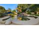 Resort-style pool and spa with a waterfall feature at 6429 S Honor Ct, Gilbert, AZ 85298