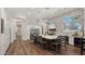Modern kitchen with island, stainless steel appliances, and white cabinets at 6429 S Honor Ct, Gilbert, AZ 85298