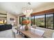 Bright dining room with scenic views and modern decor at 16349 E Links Dr, Fountain Hills, AZ 85268