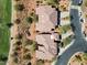 Aerial view of two homes and surrounding desert landscape at 16349 E Links Dr, Fountain Hills, AZ 85268