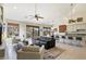 Open concept living space with kitchen, dining, and living areas at 16349 E Links Dr, Fountain Hills, AZ 85268