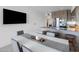 Bright dining area with a large table and modern light fixture at 7180 E Kierland Blvd # 314, Scottsdale, AZ 85254