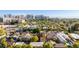 Wide aerial view of neighborhood with city skyline at 38 W Lynwood St, Phoenix, AZ 85003