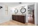 Elegant bathroom with double vanity and granite countertops at 8307 E Vista De Valle --, Scottsdale, AZ 85255