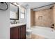 Bathroom with granite vanity and bathtub at 8307 E Vista De Valle --, Scottsdale, AZ 85255