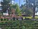 Ornate fountain with colorful flowers in a landscaped setting at 650 N Hawes Rd # 3314, Mesa, AZ 85207