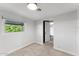 Bright and airy bedroom with neutral color palette and carpet flooring at 8420 E Hubbell St, Scottsdale, AZ 85257