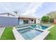 Relaxing backyard with pool, spa, and patio at 7544 E Mckinley St, Scottsdale, AZ 85257
