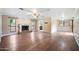 Living room featuring hardwood floors and a marble fireplace at 591 E Park Ave, Gilbert, AZ 85234