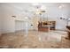 Open floor plan living area with kitchen and fireplace views at 591 E Park Ave, Gilbert, AZ 85234