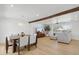 Dining room with a large wooden table and access to the backyard at 1455 E Tuckey Ln, Phoenix, AZ 85014