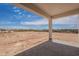 Covered patio offering expansive desert views at 2303 S 337Th Ave, Tonopah, AZ 85354