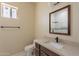 Modern bathroom with updated vanity, bathtub, and stylish tile at 2303 S 337Th Ave, Tonopah, AZ 85354