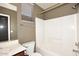 Clean bathroom with a shower/tub combo, toilet, and vanity at 4321 E Desert Sky Ct, Cave Creek, AZ 85331