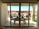Outdoor patio with seating area and mountain views at 9963 W Cora Ln, Avondale, AZ 85392