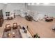 Spacious open living area with high ceilings, chandelier, and hardwood floors at 3014 N 61St Pl, Scottsdale, AZ 85251