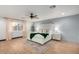 Serene bedroom with a king-size bed and large window at 3014 N 61St Pl, Scottsdale, AZ 85251