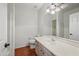 Bathroom with single vanity and shower/tub combo at 16914 E Britt Ct, Fountain Hills, AZ 85268