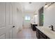 Spacious bathroom with double vanity and large mirror at 16914 E Britt Ct, Fountain Hills, AZ 85268
