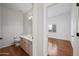 Small bathroom with single vanity and toilet at 16914 E Britt Ct, Fountain Hills, AZ 85268
