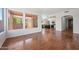 Open living area with hardwood and tile floors, leading to the kitchen at 16914 E Britt Ct, Fountain Hills, AZ 85268