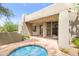 Private hot tub with patio access and mountain views at 10044 E Graythorn Dr, Scottsdale, AZ 85262
