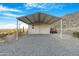 Mobile home with carport and deck, offering mountain views at 52320 W Foothill Trl, Maricopa, AZ 85139