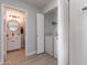 Convenient laundry area with washer, dryer, and additional storage at 930 N Mesa Dr # 1039, Mesa, AZ 85201