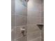 Large shower with gray tile and corner shelf at 15528 E Chicory Dr, Fountain Hills, AZ 85268
