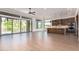 Open living space with kitchen and stunning views from sliding doors at 15522 E Chicory Dr, Fountain Hills, AZ 85268
