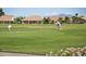 Putting green with golfers on a sunny day at 402 W Beechnut Pl, Sun Lakes, AZ 85248
