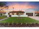 Modern single story home with landscaped front yard at 8014 E Del Tesoro Dr, Scottsdale, AZ 85258