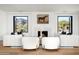 Spacious living area featuring a fireplace and stunning views at 5815 N Kiva Ln, Paradise Valley, AZ 85253