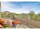 Private patio with mountain views and comfortable seating at 8757 E Lariat Ln, Scottsdale, AZ 85255