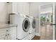 Convenient laundry room with washer, dryer, and extra counter space at 8757 E Lariat Ln, Scottsdale, AZ 85255