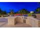 Outdoor kitchen with stainless steel grill and stone accents at 1912 E Gemini Pl, Chandler, AZ 85249
