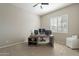 Home office with large desk, multiple monitors, and ample space at 1912 E Gemini Pl, Chandler, AZ 85249
