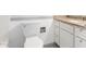Clean bathroom with granite countertop and white cabinets at 6742 N 43Rd Ave, Glendale, AZ 85301