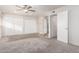 Bright bedroom with ceiling fan and large closet at 6742 N 43Rd Ave, Glendale, AZ 85301