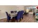 Dining area with hardwood floors, and view of patio at 3017 W Hearn Rd, Phoenix, AZ 85053