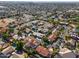 Aerial close-up view of a house in a neighborhood at 1223 E Clearview Dr, Casa Grande, AZ 85122
