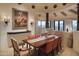Elegant dining room featuring a large table and scenic views at 9215 E Red Lawrence Dr, Scottsdale, AZ 85262