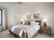 King bedroom with mountain views and sitting area at 9215 E Red Lawrence Dr, Scottsdale, AZ 85262
