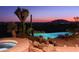 Stunning infinity pool overlooking city lights at 9215 E Red Lawrence Dr, Scottsdale, AZ 85262