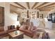 Open living room with unique architectural details at 9215 E Red Lawrence Dr, Scottsdale, AZ 85262